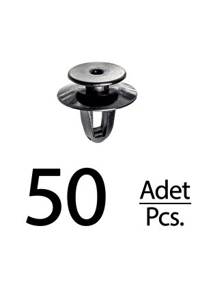 Audi Mitsubishi VW için İç Döşeme Klips - 50 Adet