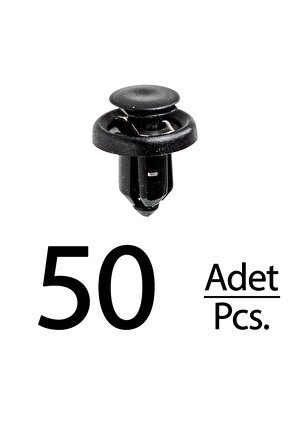 Honda Crosstour Odyssey Piilot için Tampon Klips - 50 Adet