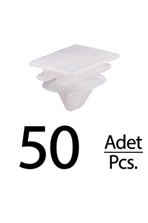 Renault Kango I Clio için Bagaj Kapak Dış Kaplama Agrafı Klips - 50 Adet