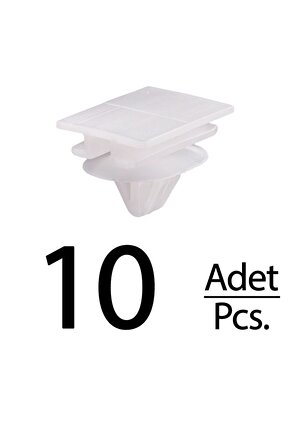 Renault Kango I Clio için Bagaj Kapak Dış Kaplama Agrafı Klips - 10 Adet