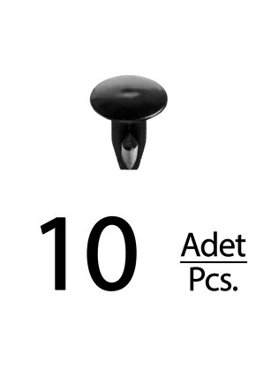 Honda Accord için Kaput Döşeme Keçe Klips - 10 Adet