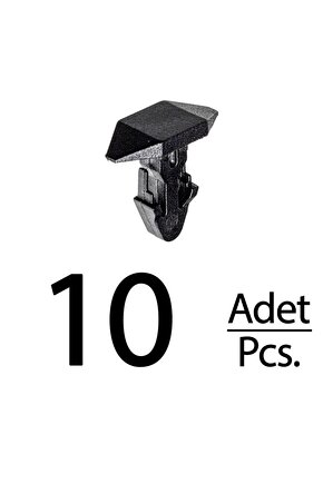 Integra Honda Civic del Sol CR-V için Kaput Fitil Klips - 10 Adet