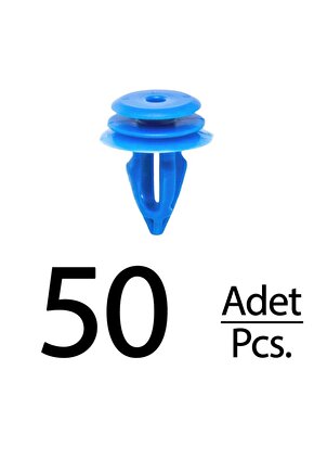 Volkswagen Renault için Kapı Döşeme Panel Klips - 50 Adet