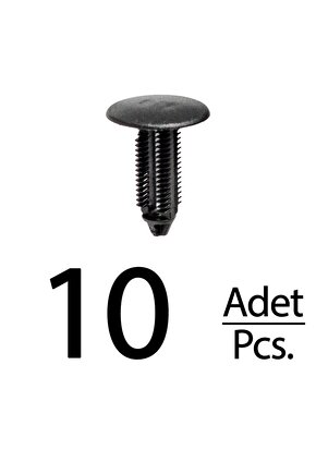 Ford Escort için Koltuk Bakalit Klips - 10 Adet