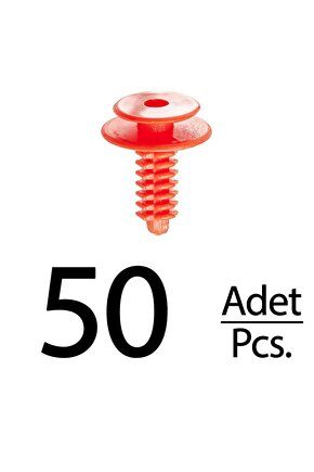 Fiat Iveco Lancia için Kapı Döşeme Sabitleme Klips - 50 Adet