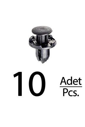 Mitsubishi Eclipse Galant Lancer Mirage Honda Accord CR-V Integra için Panjur Tampon Klips - 10 Adet