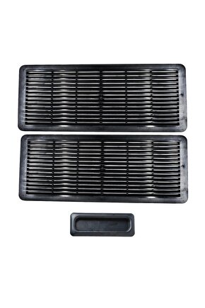 Mercedes C Sınıf (W202-W203) için Sunroof Güneşlik El Tutamağı ve Izgara Seti -Siyah