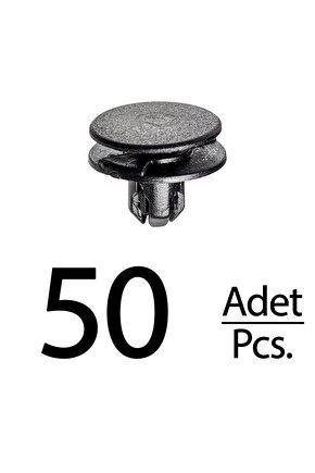 Honda Accord Civic Insight CR-V Fit HR-V için Davlumbaz Klips - 50 Adet