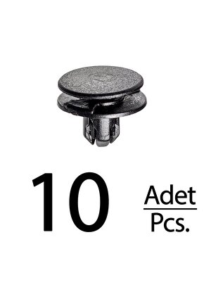 Honda Accord Civic Insight CR-V Fit HR-V için Davlumbaz Klips - 10 Adet