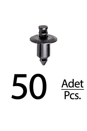 Volvo Honda Accord Civic CR-V için Kapı Döşeme Klips - 50 Adet