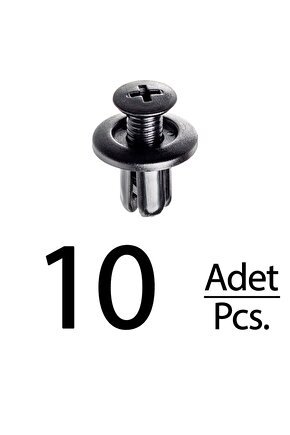 Hyundai Accent Elantra Santa Fe Sonata Tucson Mazda için Davlumbaz ve Tampon Klips- 10 Adet