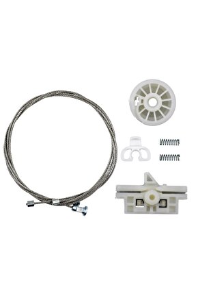 Peugeot Bipper için Cam Kriko Teli Tamir Takımı Ön Sol