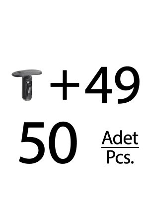 Renault Kangoo, Clio için Kapı Fitil Klips- 50 Adet