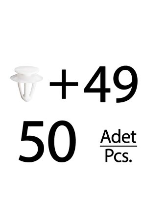 Opel için Döşeme Klipsi- 50 Adet
