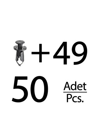 Ford, GM, Toyota, Suzuki için Tampon Izgarası Ve Panel Klips- 50li