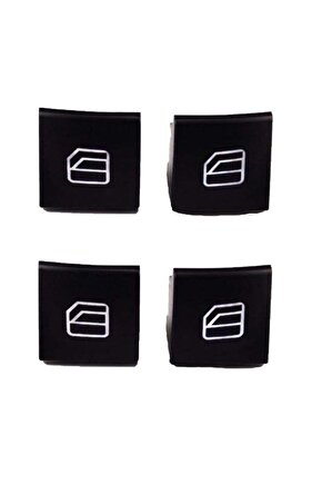 4 Adet Mercedes ML W164 (2006-2011) için Cam Düğmesi Kapağı