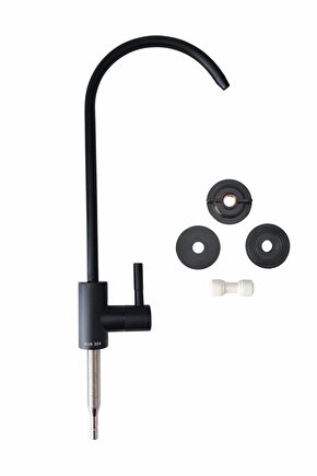 Lüks Su Arıtma Musluğu Mat Siyah Paslanmaz