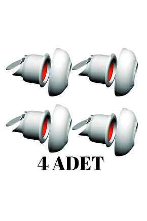 4 ADET Koku Yok! Çekvalfli Adaptör Conta Lavabo Gideri Koku Önleyici Gider Adaptör