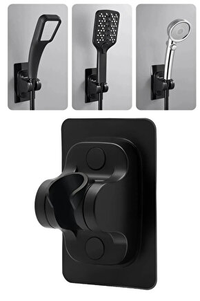 Duş Başlığı Tutucu Ayarlanabilir 120 Derece Oynar Güçlü Yapışkanlı Suya Dayanıklı El Duşu Tutucu