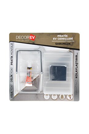 V Sabunluk Krom Plastik Hazne Dc-4784 7843