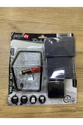 güçlü yapışkanlı siyah diş fırçalık dc-5064