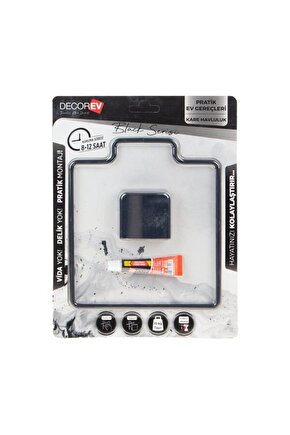 Decorev Havluluk Siyah Kare Dc-5060 0607