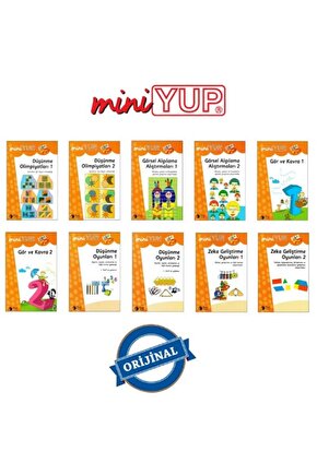 MiniYUP 7+ Yaş Görsel Dikkat ve Algı Geliştirme Seti SadeceKitapları-Kontrol Kutusu Dahil Değildir