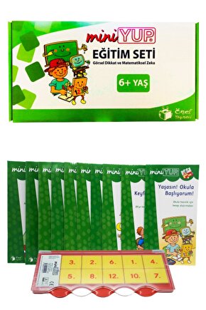Miniyup 6 Yaş Görsel Dikkat Ve Matematiksel Zeka Geliştirme Seti