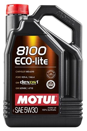 8100 Eco-lite 5w30 5 Litre Gm Dexos 1 Gen2