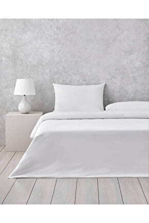 Royal Leafage Nakışlı Pamuk King Size Nevresim Takımı 240x220 cm Beyaz