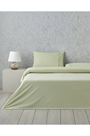 Lace Elegance Kopanakili Perkal Tek Kişilik Nevresim Takımı 160x220 cm Yeşil