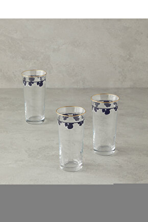 Reina Cam El Yapımı 2’li Meşrubat Bardağı Pudra