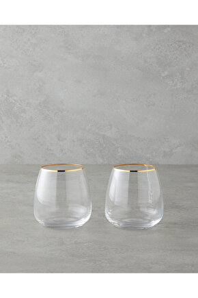 Serenity Kristal 2li Bardak 400 ml Gold