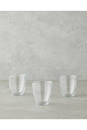 Flux Cam 3lü Bardak 285 ml Şeffaf