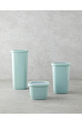 Novia Plastik 3lü Kavanoz 550 ml-1200 ml-1700 ml Açık Yeşil