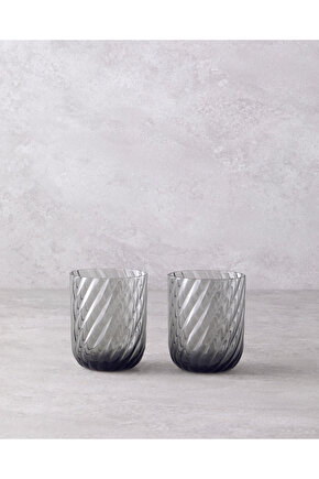 Meghan Cam 2li Bardak 360 ml Antrasit