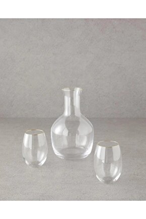 Starry Styl? 3 Parça Karaf 350 Ml + 1800 Ml Altın