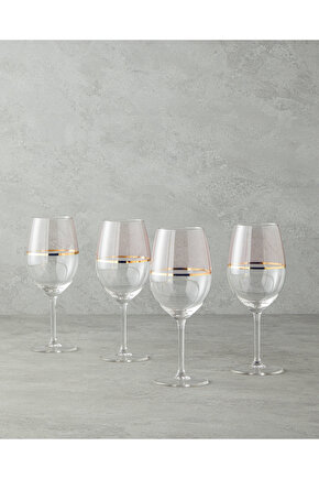 Fiore Cam 4lü Kadeh 540 Ml Açık Pembe