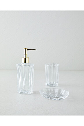 Barton 3lü Banyo Seti 14,5 cm Şeffaf