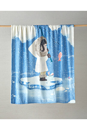 Eskimo Wellsoft Çocuk Battaniye 150x200 cm Mavi