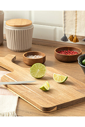 Andrea Akasya Kesme Tahtası Bej - Beyaz