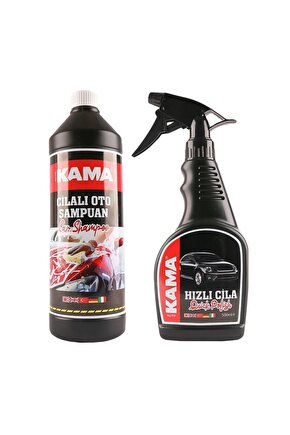 Auto Kama Hızlı Cila ve Cilalı Oto Şampuan Set Ürün