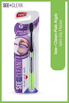 See+clean Plak Algı Işıklı Diş Fırçası Yeşil