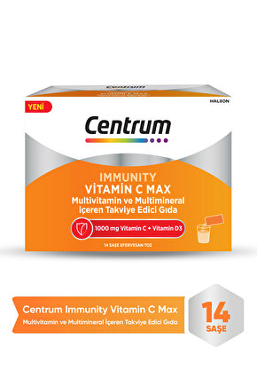 Immunity Vitamin C Max Efervesan Toz 14lü Saşe