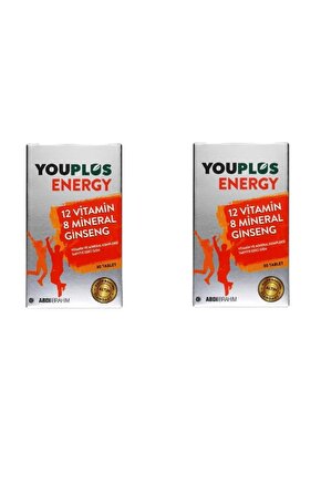 Energy 12 Vitamin 8 Mineral Ginseng 30 Tablet - 2 Adet
