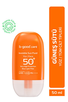 Yetişkin Güneş Sütü SPF 50+ Yüz için 50 ml