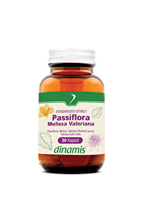 Dinamis Passiflora Melissa Valeriana 30 Kapsül