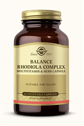 Balance Rhodiola Complex 60 Kapsül - (SKT: 092027)