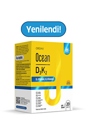 Orzax D3K2 20ml Damla