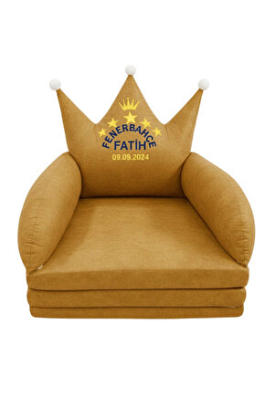 Takımını Sevdir Kişiye Özel İsimli Futbol Temalı Katlanabilir Bebek Çocuk Koltuğu